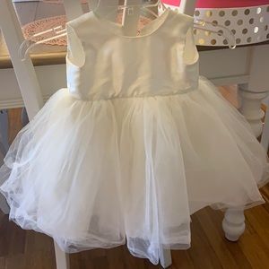 David’s bridal flower girl dress ivory